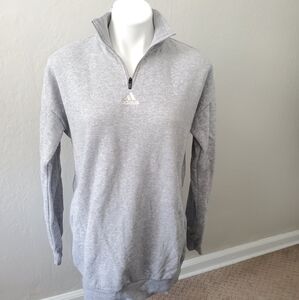 Adidas || Gray Comfort 1/4 Zip Pullover Sweatshirt
